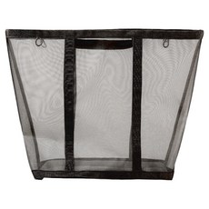 EVER HOUSE 網眼可折疊縫隙掛式洗衣籃, 黑色