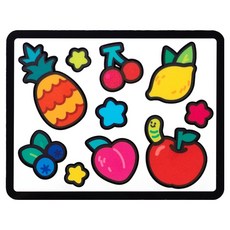 민화샵 스티커 썬캐쳐 액자 만들기 세트 S250036A, 20세트, 과일