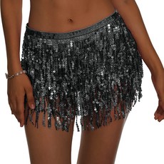 마켓피아 화려한 무대 밸리댄스 스팽글 힙 스카프