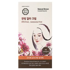 댕기머리 한방 염색약, 4호 자연갈색, 1개