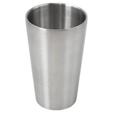 kitchen U Camping Sketch 不鏽鋼雙層杯 450ml, 1個, 銀色