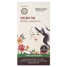 댕기머리 한방 염색약, 5호 진한갈색, 1개