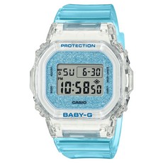 CASIO 卡西歐 BABY-G 半透明/閃亮光芒 方形電子腕錶 BGD-565GC-2DR
