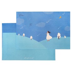 KerKerland 插畫信封袋, 6個裝, Sweet Night