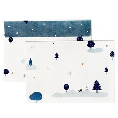 KerKerland 插畫信封袋, 6個裝, 冬日森林