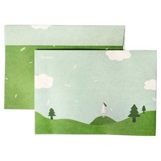 KerKerland 插畫信封袋, 6個裝, 山谷