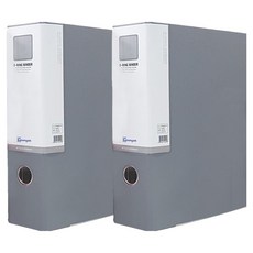 영오 합지 D링 바인더 A4 7cm, 회색, 2개