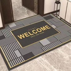 AFAMIC 艾法 迎賓落塵吸水 WELCOME玄關腳踏墊 水晶絨印花地墊