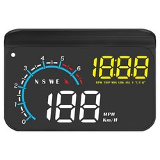 FLYone M12 OBD2/GPS 雙系統多功能汽車抬頭顯示器, 1個, 黑色