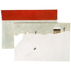 KerKerland 插畫信封袋, 6個裝, 寧靜冬日