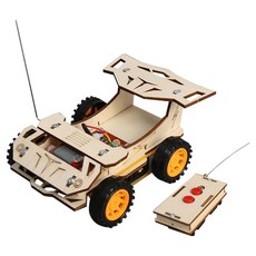 리브온 창의력 STEAM 목재 만들기 RC 레이싱 140 x 58 x 100 mm, 혼합색상, 1개