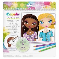 Crayola 繪兒樂 素描貼紙組, 時尚彩妝, 1套