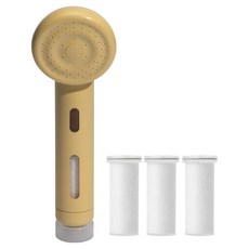 SHIFT 香氛膠囊蓮蓬頭 + 濾心 4p 組, 1套, 奶油黃