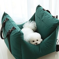 BARBICHON 寵物運動風汽車座椅, 綠色, 1個