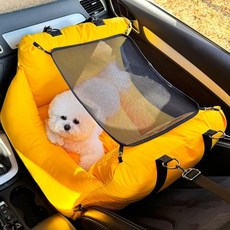 BARBICHON 寵物運動風汽車座椅, 黃色, 1個