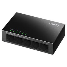 cudy 5埠Gigabit桌上型交換器 金屬殼, 1個, GS105