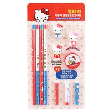 산리오 캐릭터 피규어 연필 보호캡 세트, 헬로키티, 1개