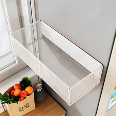 GoodGoodShop 冰箱磁吸大型置物架, 1個, 白色
