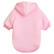 daysoy 寵物簡潔素色連帽衫, 05 粉紅色, 1個