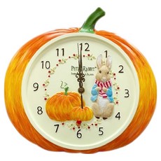 PETER RABBIT 比得兔 南瓜壁鐘 MD0473, 橙色