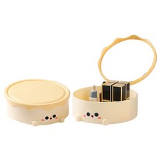 Beaurator 布丁迷你桌鏡 2入, 黃色(起司)