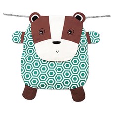 ORIBEL Peripop萌趣多功能寶寶毯 小灰熊, 綠色 + 棕色