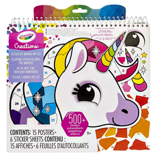 Crayola 繪兒樂 獨角獸貼紙著色套組, 1套, 混和顏色