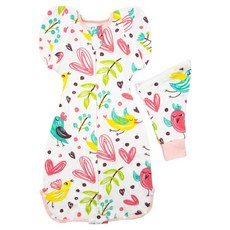 OhBabyLying 春秋薄款 可換袖成長包巾 L