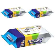 廚房清潔濕巾, 80張, 3包
