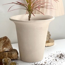 ENVIE CASA 喇叭陶盆, 1個, 米色