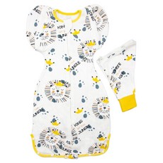 OhBabyLying 春秋薄款 可換袖成長包巾 XL