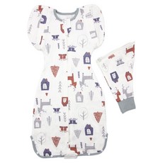 OhBabyLying 春秋薄款 可換袖成長包巾 S