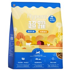 Hyperr 超躍 全齡貓 98%冷凍乾燥生食餐飼料, 1個, 500g, 原野牛肉 + 田園雞肉
