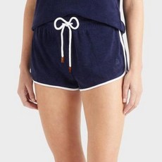 VILEBREQUIN 女款毛巾布短褲, 海軍藍