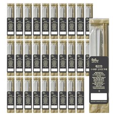 행복한부엉이가족 깨끗한 일회용 수저세트 실속형, 30세트