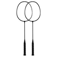 Allisyou 輕量羽球拍, 2個, 黑色