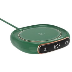 SUnORO 恆溫杯墊 觸控三檔調溫/美規電源線 綠色, M316