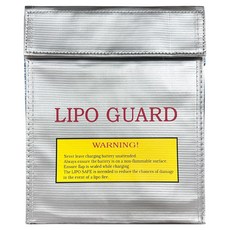 行動電源安全防火防爆袋, 1個, 銀色