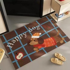 AFAMIC 艾法 旺旺屋刮泥可剪裁玄關絲圈印花地墊, 1個, 毛衣臘腸