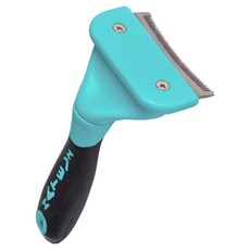 OUTSY 貓狗通用美容清潔弧形除毛刷 大, 藍色, 1支