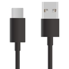 Cuktech USB-A轉Type-C 數據線 ATC310N 3A, 黑色, 1個