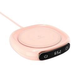 SUnORO 恆溫杯墊 觸控三檔調溫/美規電源線 粉色, M316
