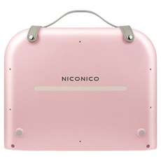 NICONICO 時尚摺疊暖足電暖器 1個, 淡粉色, NI-WF1023