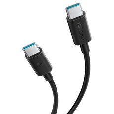 Cuktech Type-C-Type-C 240W 數據線, 1個, 0.5m, 黑色