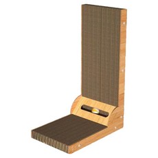 L型貓抓板 加高, 1個, 原木色