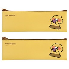 KAKAO FRIENDS 春植迷你扁平鉛筆盒, 2個, 地瓜