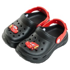 BORUI 柏睿鞋業 兒童款 Disney 迪士尼 閃電麥坤 親子立體造型飾釦厚底洞洞鞋