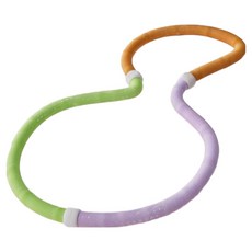 MICHAEL FITNESS 麥克健身 黑武士軟體呼拉圈 卡扣升級款, 1個, 綠色 + 紫色 + 橘色, 1.5kg