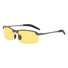BetterWells 騎行鋁製偏光太陽眼鏡, 1個, 黃色