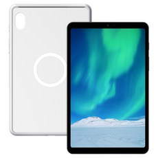 imuz muPAD K8專用磁吸TPU保護殼, 灰色+半透明, 1個